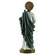 Statue Saint Judas résine colorée 5x15x5 cm s4