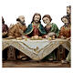 Last Supper coloured resin 30x15x10 cm s2
