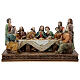 Last Supper statue in colored resin 30x17x12 cm s1