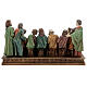 Last Supper statue in colored resin 30x17x12 cm s5