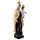 Estatua Virgen Carmen ojos vidrio 60 cm resina s5