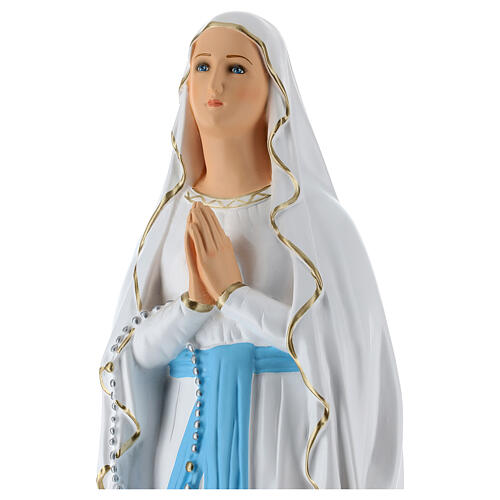 Estatua Virgen Lourdes material infrangibile 60 cm 2