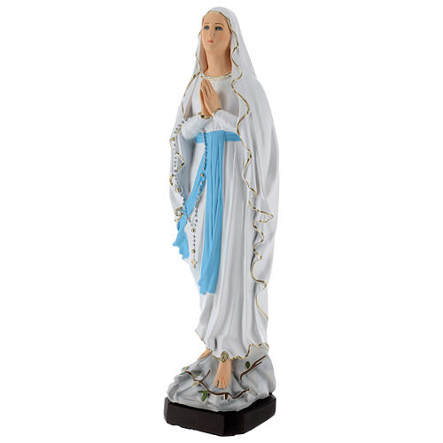 Estatua Virgen Lourdes material infrangibile 60 cm 3
