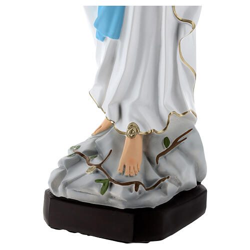 Estatua Virgen Lourdes material infrangibile 60 cm 5