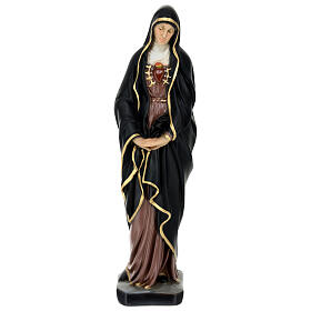 Estatua Virgen Dolorosa resina 30 cm pintada