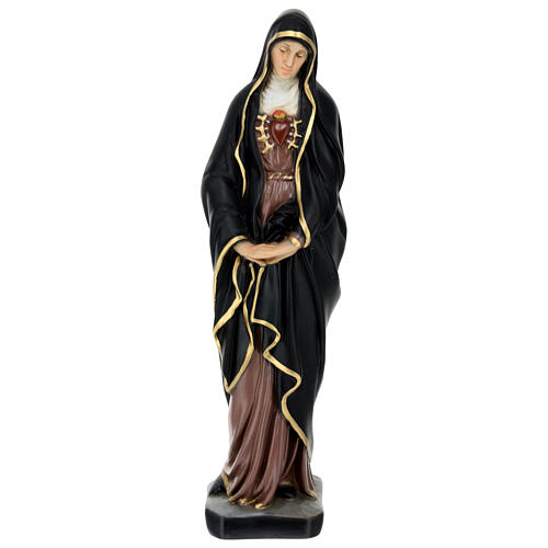 Estatua Virgen Dolorosa resina 30 cm pintada 1