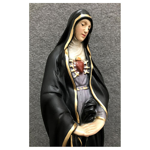 Statue NotreDame des Sept Douleurs résine 30 cm peinte vente en