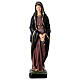 Estatua resina Virgen Dolorosa vestidos negros 32 cm pintada s1