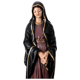Statua resina Madonna Addolorata vesti nere 32 cm dipinta