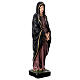Our Lady of Sorrows statue painted resin black dress 32 cm s4