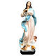 Estatua Virgen María del Murillo ángeles 50 cm resina pintada s1