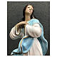 Statua Madonna Assunta del Murillo angeli 50 cm resina dipinta s4
