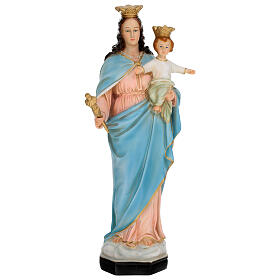 Estatua Virgen Auxiliadora corona 45 cm resina pintada