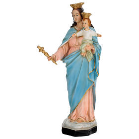 Estatua Virgen Auxiliadora corona 45 cm resina pintada