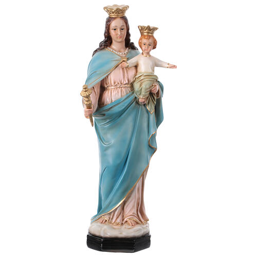 Statua Madonna Ausiliatrice corona 45 cm resina dipinta 1