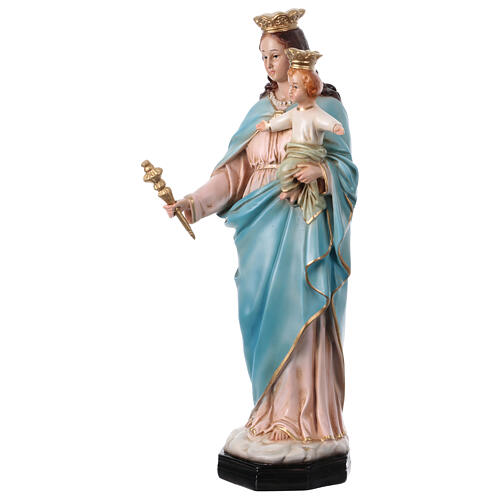 Statua Madonna Ausiliatrice corona 45 cm resina dipinta 3