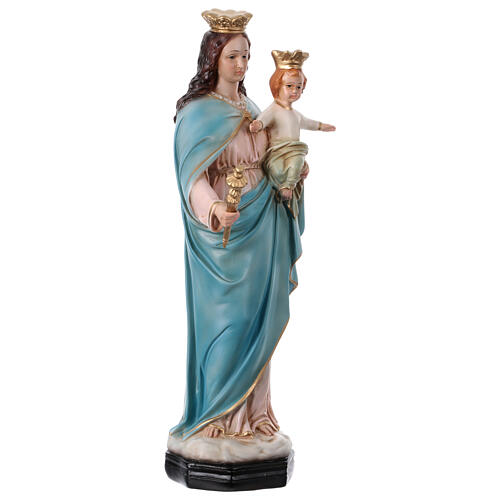 Statua Madonna Ausiliatrice corona 45 cm resina dipinta 4