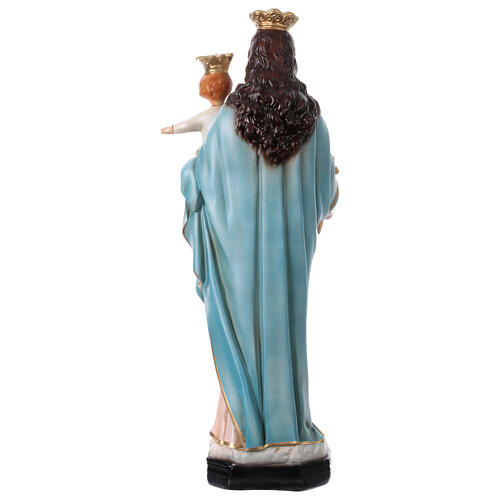 Statua Madonna Ausiliatrice corona 45 cm resina dipinta 5