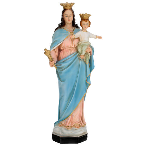 Statua Madonna Ausiliatrice corona 45 cm resina dipinta 1