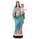 Statua Madonna Ausiliatrice corona 45 cm resina dipinta s1