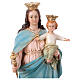 Statua Madonna Ausiliatrice corona 45 cm resina dipinta s2