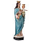 Statua Madonna Ausiliatrice corona 45 cm resina dipinta s4