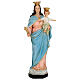 Statua Madonna Ausiliatrice corona 45 cm resina dipinta s1