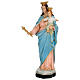 Statua Madonna Ausiliatrice corona 45 cm resina dipinta s2
