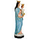 Statua Madonna Ausiliatrice corona 45 cm resina dipinta s3