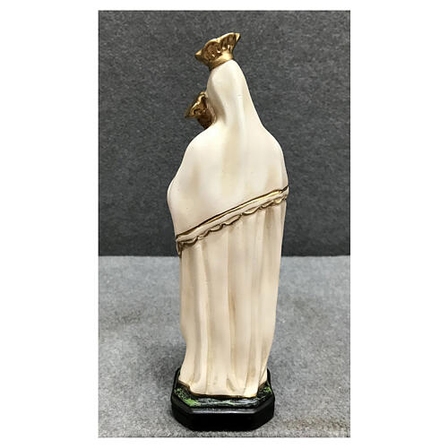 Statue of Our Lady of Mount Carmel painted resin 25 cm 6
