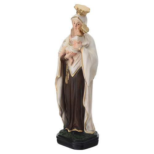 Estatua Virgen del Carmen 25 cm resina pintada 3
