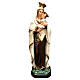 Statue Notre-Dame du Mont-Carmel 25 cm résine peinte s1