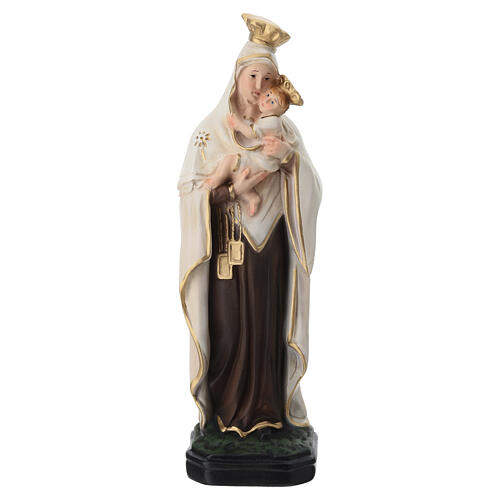 Statue of Our Lady of Mount Carmel 25 cm painted resin 1