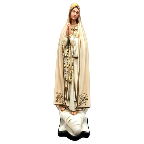 Estatua Virgen de Fátima 30 cm resina pintada 1