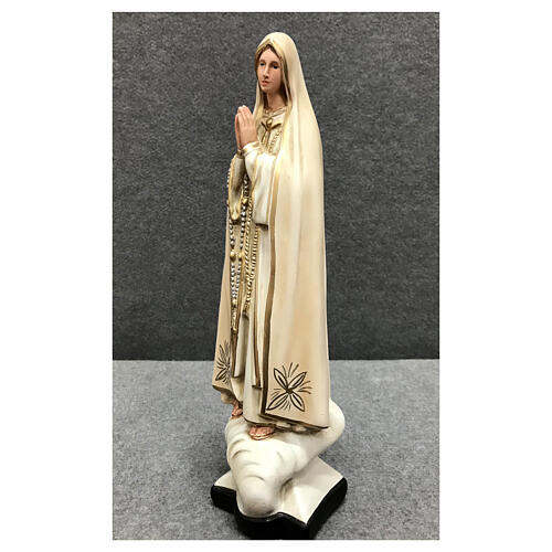 Estatua Virgen de Fátima 30 cm resina pintada 3