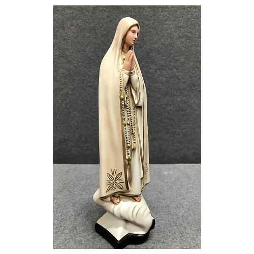 Estatua Virgen de Fátima 30 cm resina pintada 4