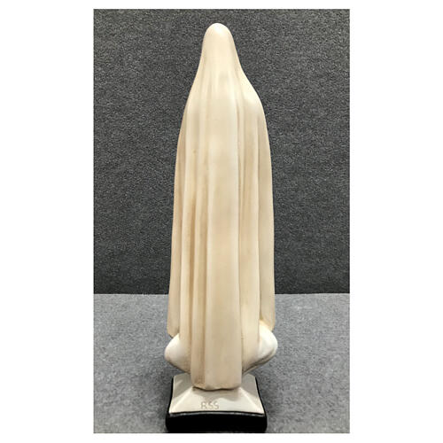 Estatua Virgen de Fátima 30 cm resina pintada 5