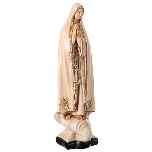 Estatua Virgen de Fátima 30 cm resina pintada 2