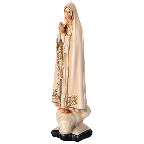 Estatua Virgen de Fátima 30 cm resina pintada 3