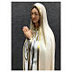 Statue Notre-Dame de Fatima détails dorés 40 cm résine peinte s4