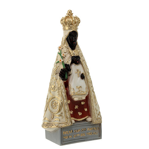 Statue of Our Lady of Tindari 18 cm painted resin 3