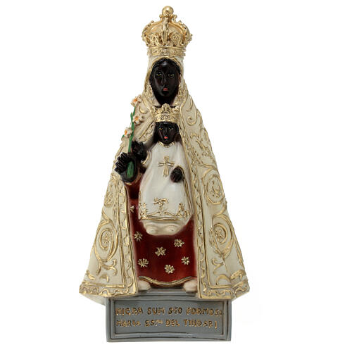 Estatua Virgen del Tindari 18 cm resina pintada 1