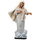 Statue of Our Lady of Medjugorje gold decorations 28 cm painted resin s1