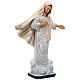 Statue of Our Lady of Medjugorje gold decorations 28 cm painted resin s4