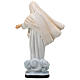 Statua Madonna Medjugorje decori oro 28 cm resina dipinta s5