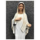 Estatua Virgen Medjugorje pintada vestidos blancos 30 cm resina s2