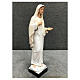 Estatua Virgen Medjugorje pintada vestidos blancos 30 cm resina s5