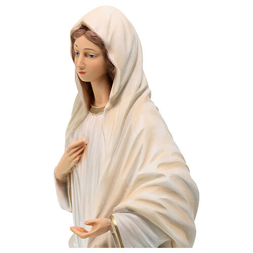 Our Lady Queen of Peace statue cloud base 40 cm painted resin 4