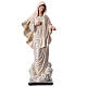 Estatua Virgen Medjugorje vestido blanco 60 cm resina pintada s1