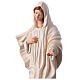 Imagem Nossa Senhora de Medjugorje veste branca resina pintada 60 cm s4